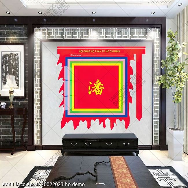 tranh la co decor 20022023 ho